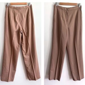 Vintage Pendleton Beige High Waist Wool Tapered Trousers
